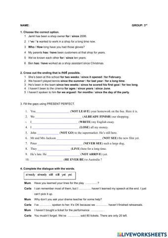 Present Perfect vs Past Simple