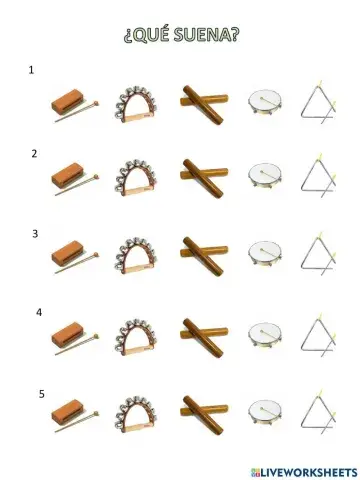 ¿Qué suena? Instrumentos de pequeña percusión