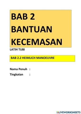 Bab 2 bantuan kecemasan