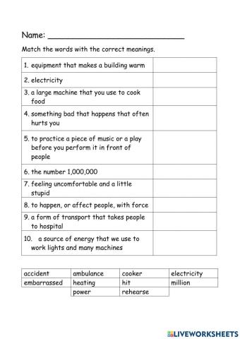 Unit 1 It's an emergency