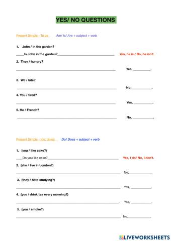 Yes-No Questions