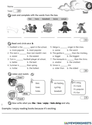 Smart junior test 6