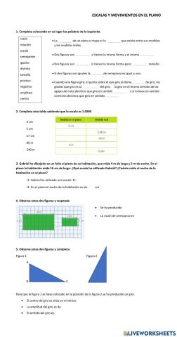 Escalas y movimientos en el plano 6.8