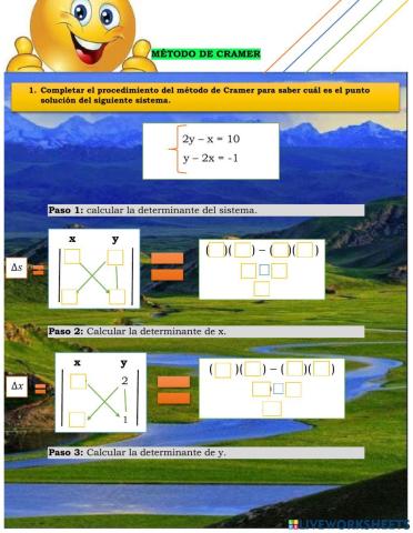 Sistema de ecuaciones 2x2