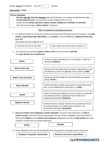 Premio Nobel de la Paz