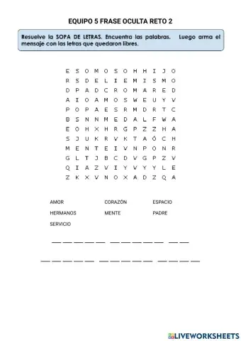 4p equipo 5 sopa de letras