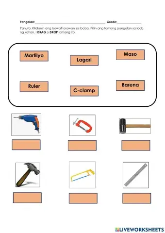 Mga Kasangkapan (Tools)