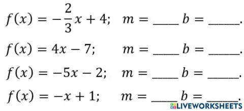 Identifica la pendiente