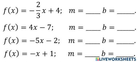 Identifica la pendiente