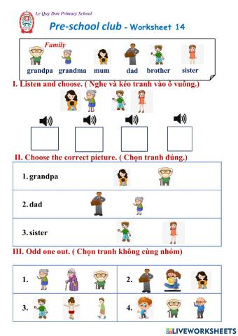 Pre school WS14 - Family