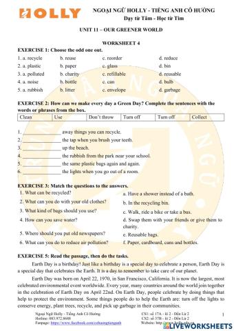 Grade 6 - Unit 11 - :WS4