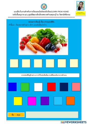 สังเกตสีต่างๆ จากภาพ