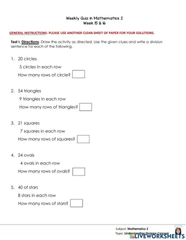 Division of whole numbers