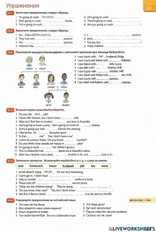 Possessive adjectives