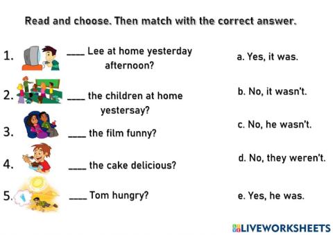 Were you at the cinema yesterday evening?