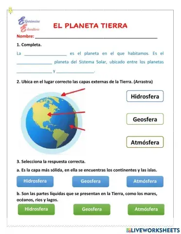 Representación del planeta Tierra