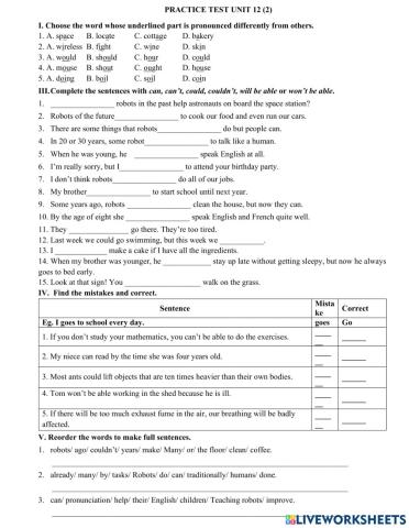 Practice test unit 12 (2)