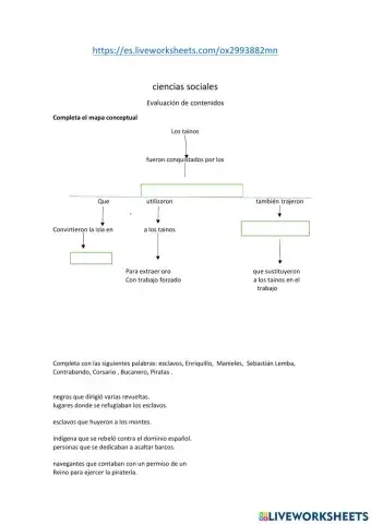 Evaluacion de contenido de sociales