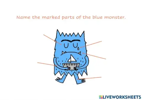 Parts of the blue monster