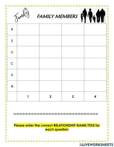 Family member - table