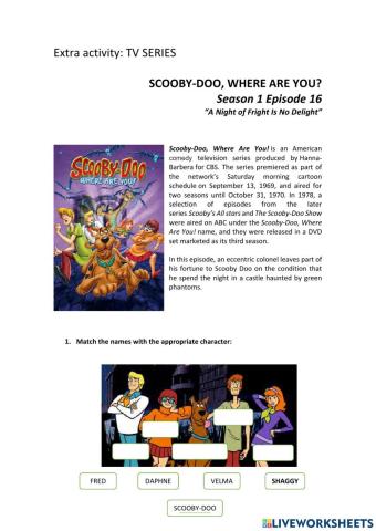 Scooby-Doo episode activity