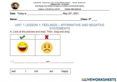 3rd Feelings statements