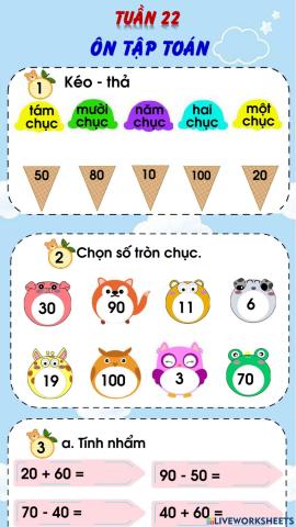 Ôn Toán cuối tuần