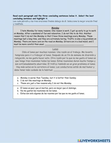 Sentence Basics Part 3