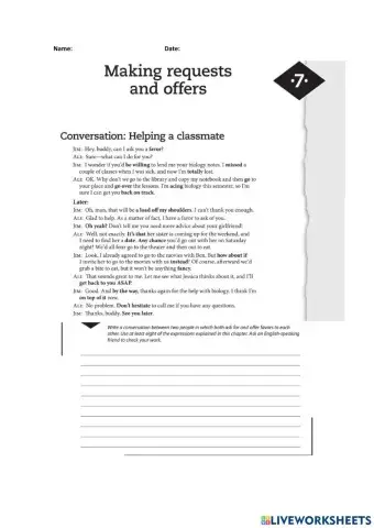 Writing and speaking