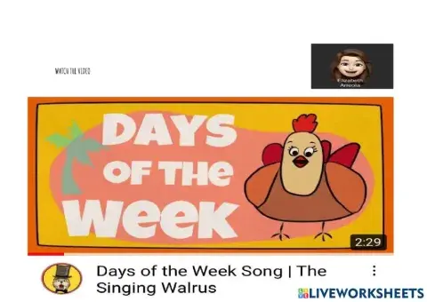 Days of the week and months of the year