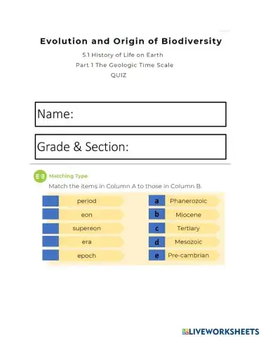 Earths History Part 1