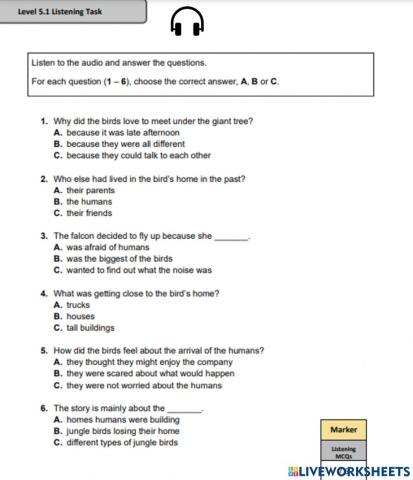 Listening test 5.1