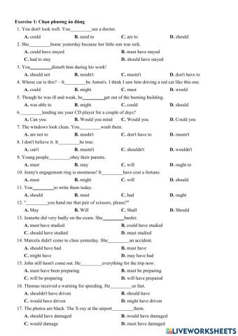 English 9 Modal verbs