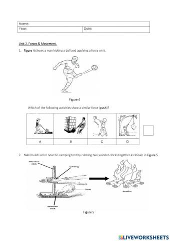 Forces and Movement (Test 2)
