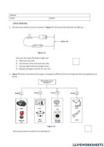 Electricity (Test 6)
