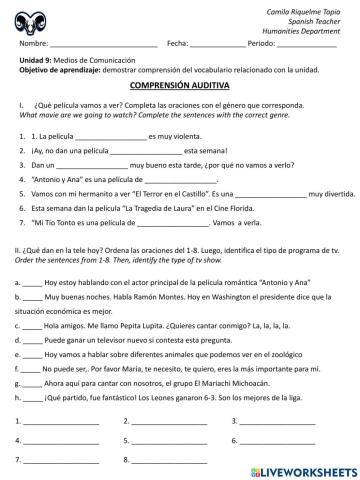 Comprensión auditiva