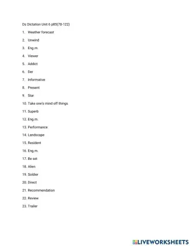 Ds Dictation Unit 6 p85(-122)