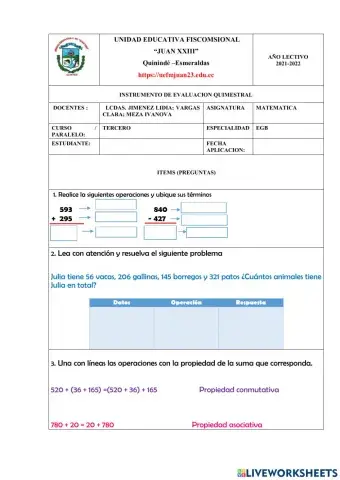 Examen dee matematica