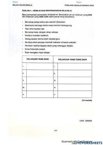 Memilih dan menyenaraikan