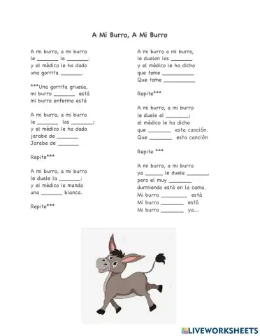 A mi burro