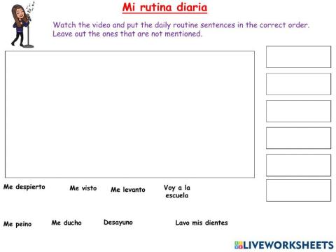 Mi rutina diaria
