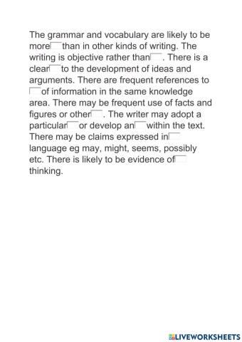 What is academic writing?