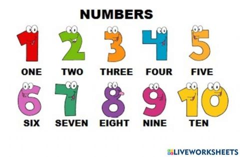 Numers 1-10
