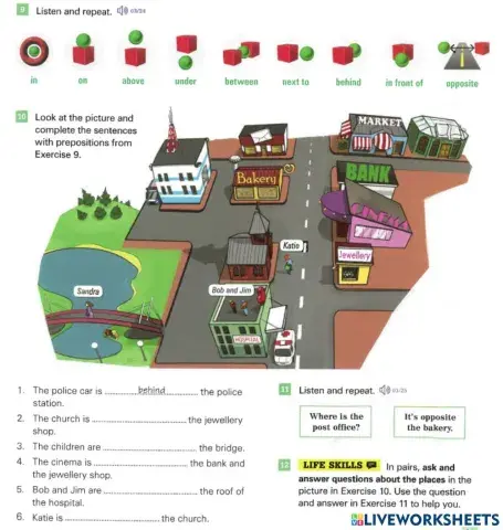 Prepositions of Place