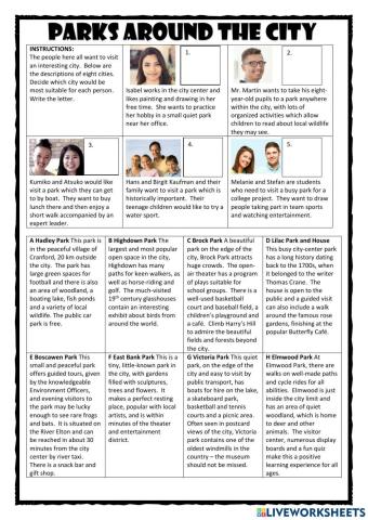 Parks Around the City PET Reader