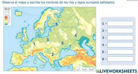 Ríos y lagos de europa