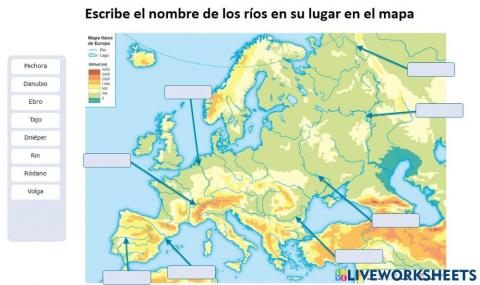 Ríos de europa