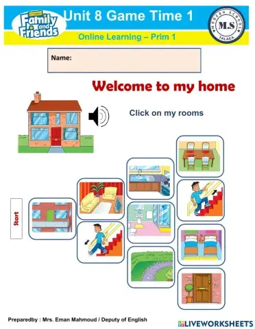 Family and Friends L.1 - Unit 8 Game tome 1 ( voc. )