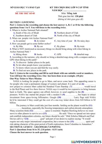 EL9 đề thi học sinh giỏi số 5