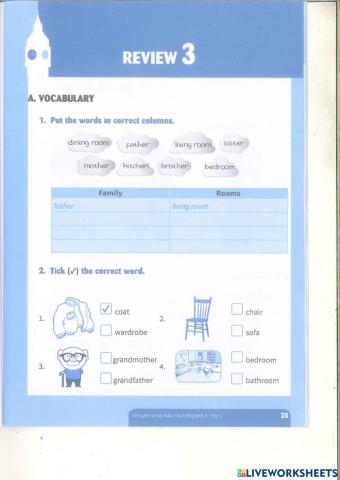 Review unit 11 to 15 grade 3